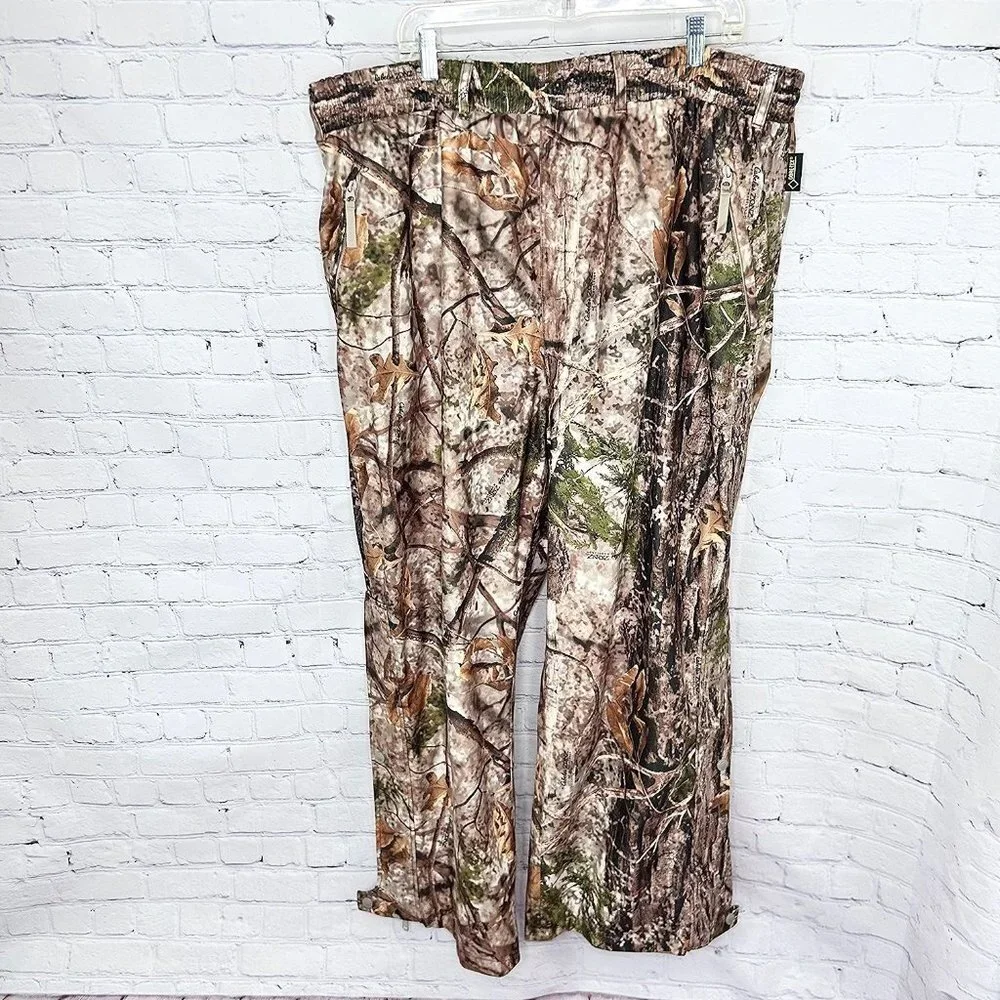 CABELA'S GORE-TEX MESH LINED HUNTING CAMO PANTS - 3XL